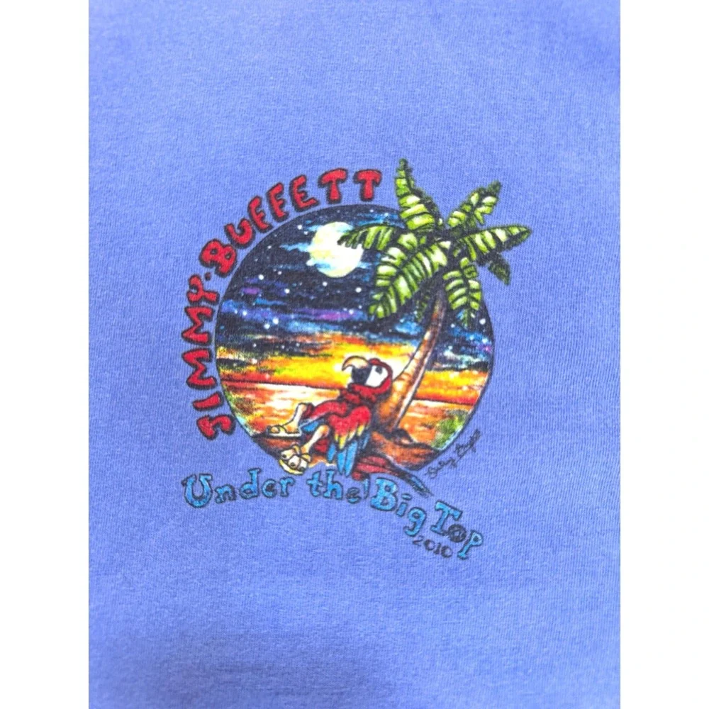 Jimmy Buffett 2010 Under The Big Top Tour T Shirt Margaritaville Parrothead L